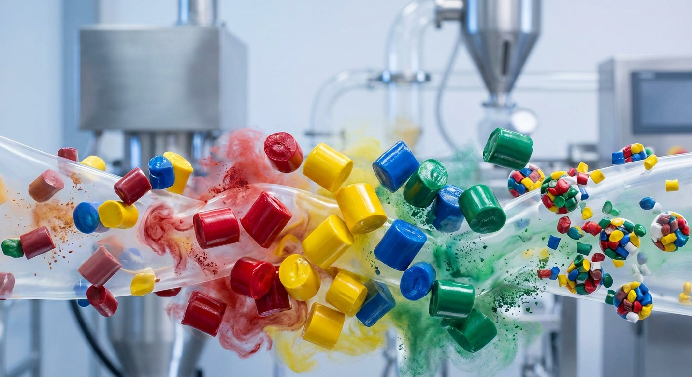 Industrial production - Plastic colorants manufacturing